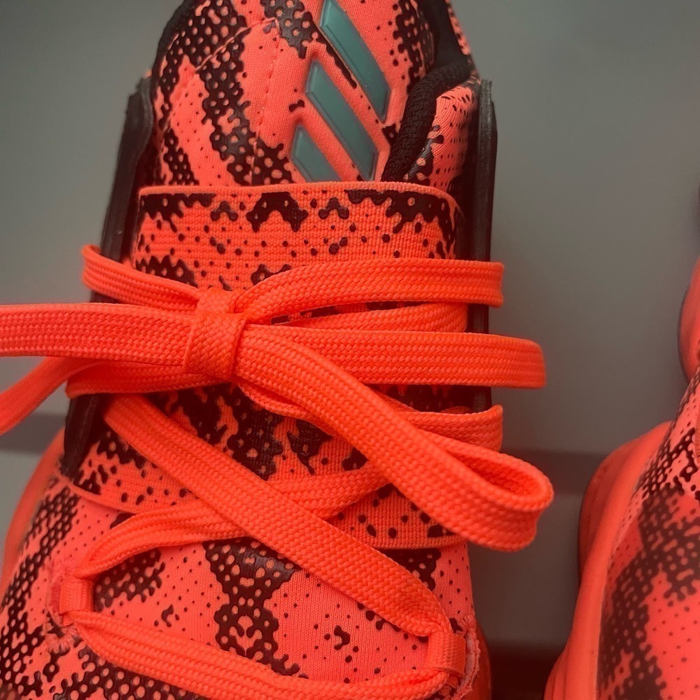 Adidas James Harden Vol. 4 Basketball Shoes Mens Size 5.5 Orange Black - Picture 2 of 7